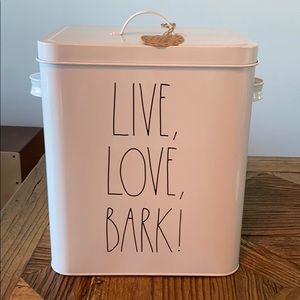 LIVE, LOVE, BARK! Rae Dunn dog food container